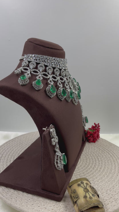 Revati American Dimond Choker Necklace