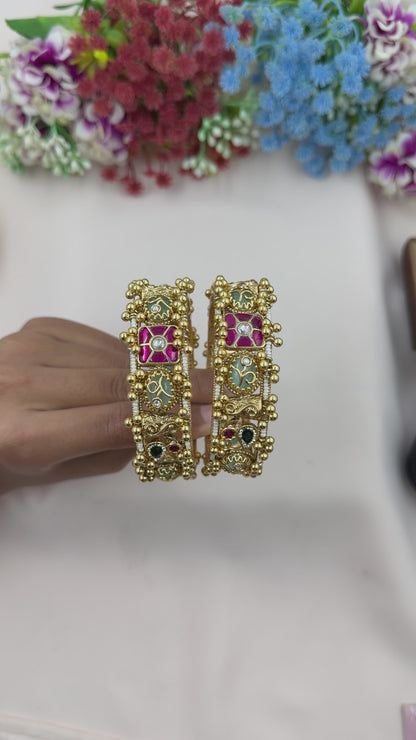 Suhana Heritage Chorski Bangles (Openable)