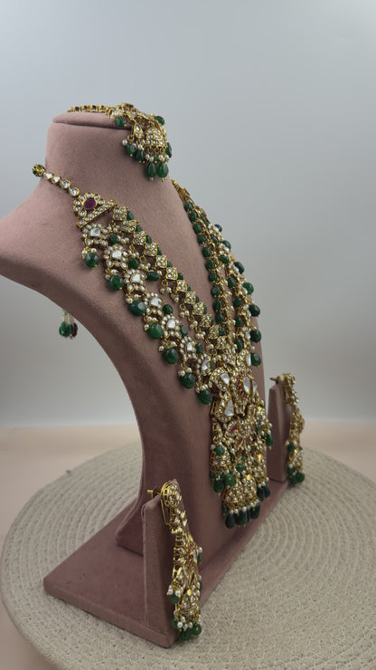 Tarangini Polki Bridal Long Necklace Set
