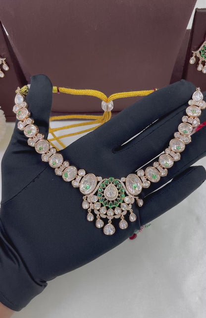 Picaso Moissanite Kundan Necklace