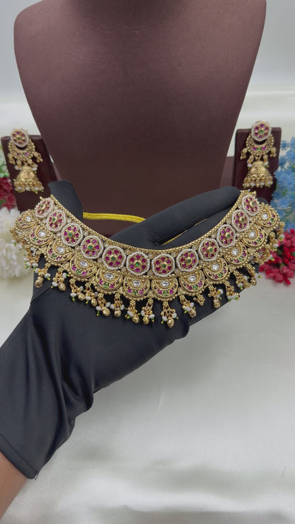 Vedanti Heritage Choker Necklace Set