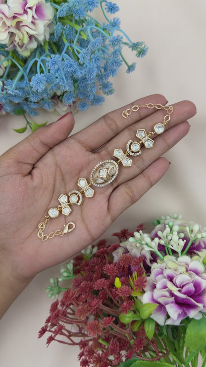 Rubina Moissanite Bracelet (Adjustable)