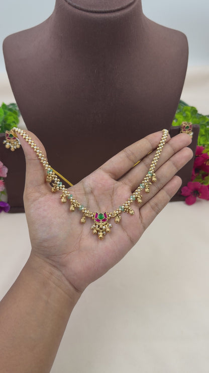 Usha Heritage Delicate Necklace Set