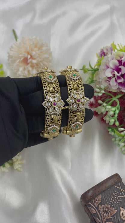 Rajwada Heritage Hathi Bangles (Openable)