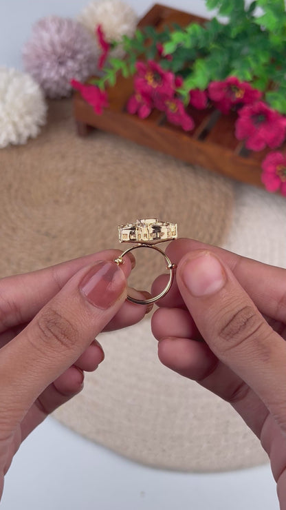 Myra Moissanite Ring (Adjustable)
