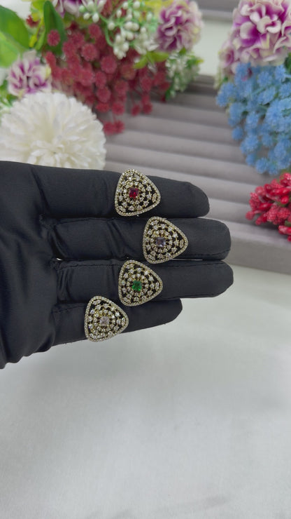 Zarna Victorian American Diamond Ring (Adjustable)