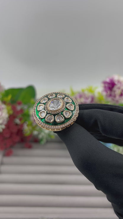 Sneha Moissanite Ring (Adjustable)
