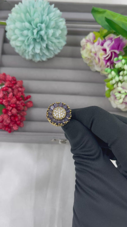 Aabha Victorian Finger Ring