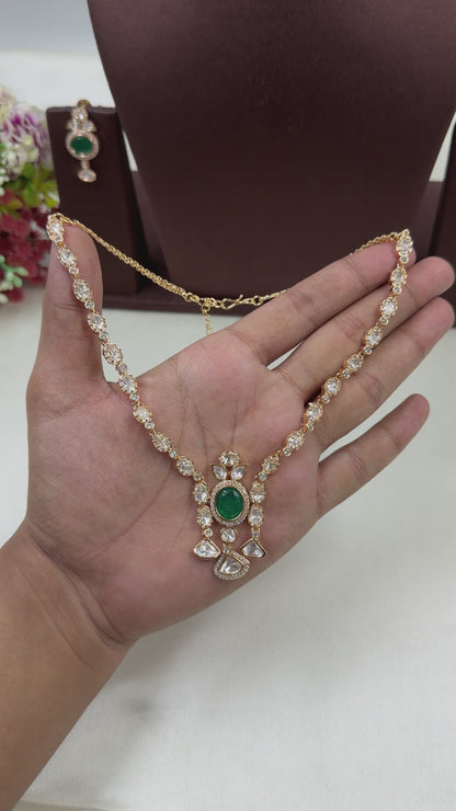 Smita Moissanite Necklace Set