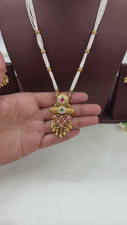 Anvika Chorski Delicate Semi Long Necklace Set