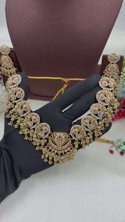 Nritya Heritage Chorski Necklace Set
