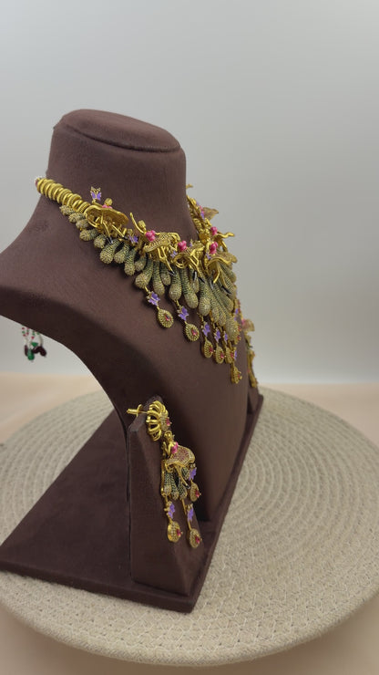 Dancing Doll Multi Colour Necklace Set