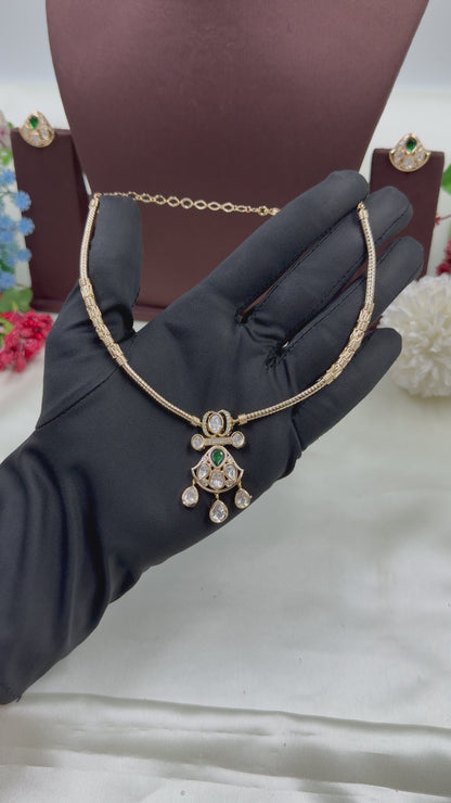 Jasmine Moissanite Hasli Necklace