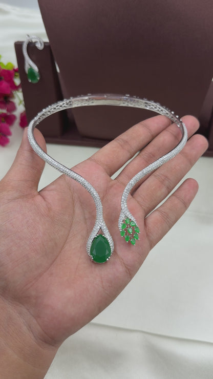 Julie American Diamond Necklace Set