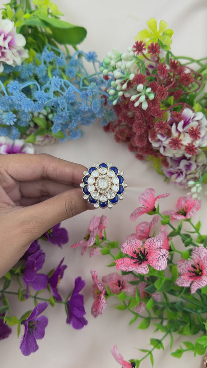 Rinky Moissanite Ring (Adjustable)