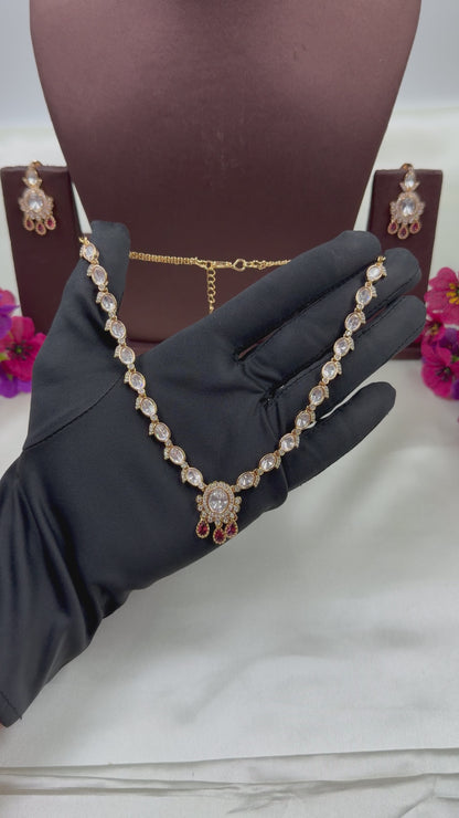 Rutika Moissanite Delicate Necklace