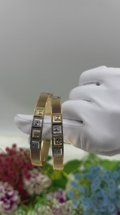 Vedika Premium Two-tone Bangles