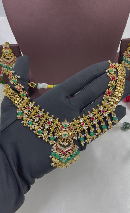 Gauri Pachi Kundan Premium Necklace