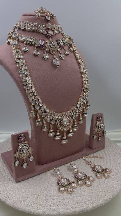 Nidhi Moissanite Premium Combo Set