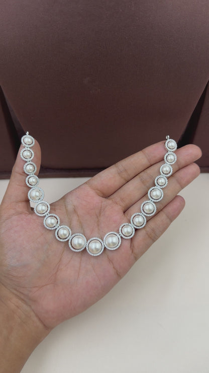 Ariana American Diamond Delicate Necklace Set