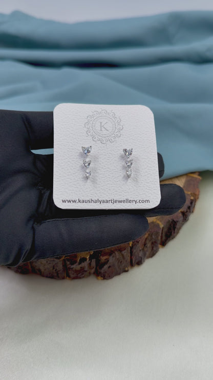 Heart-Shaped Cubic Zirconia Tops