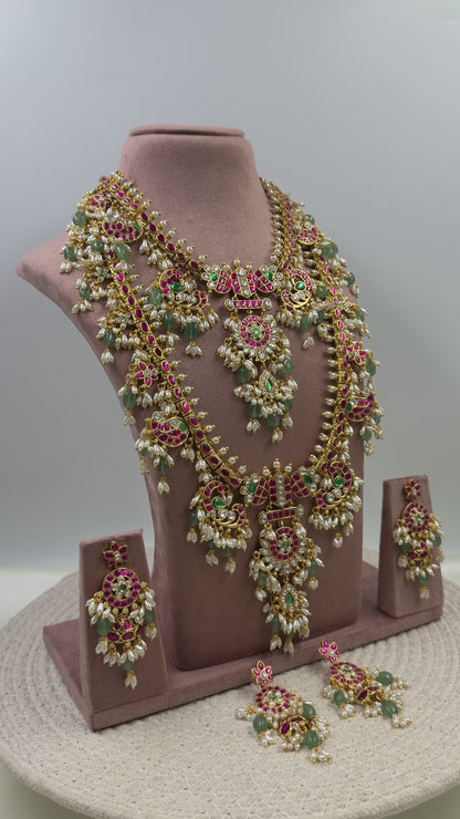 Prabha Jadau Kundan Combo Set