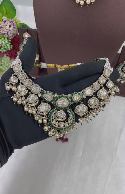 Arya Premium Moissanite Victorian Necklace