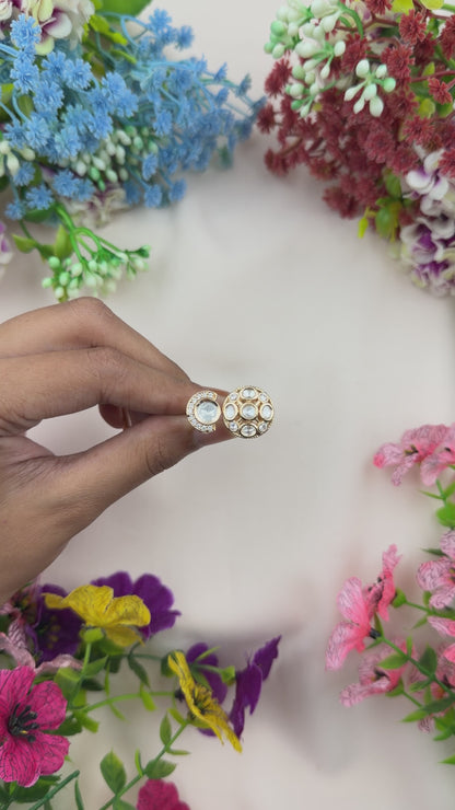 Diksha Moissanite Ring (Adjustable)