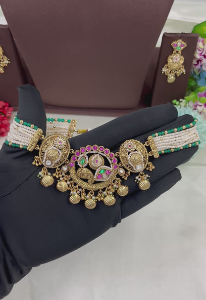 Sanjana Antique Choker Necklace