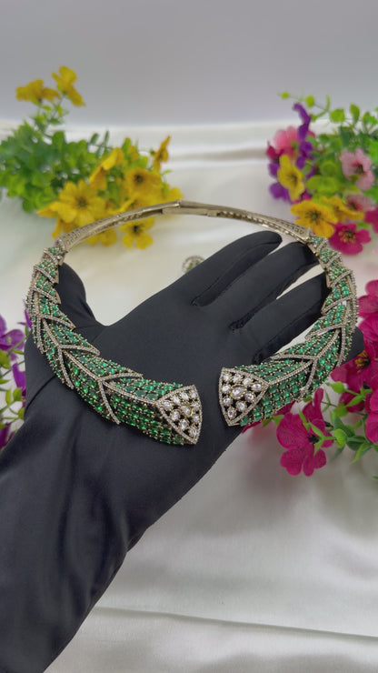 Jhanvi Victorian Jaipuri Hasli Set