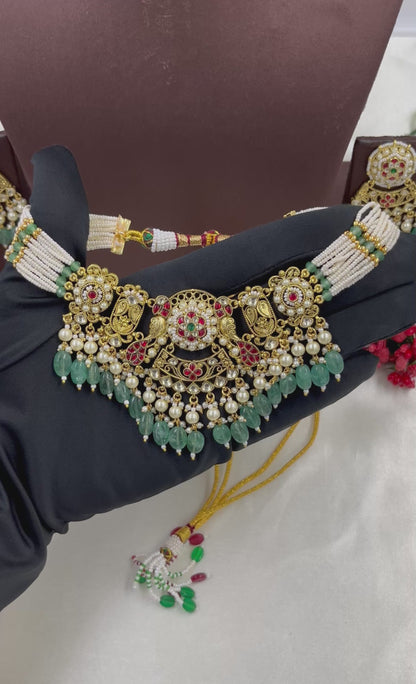 Anu Pachi Kundan Necklace