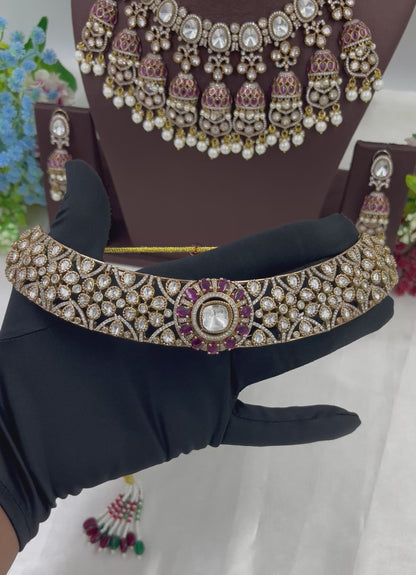 Pihu Moissanite Semi Bridal Set