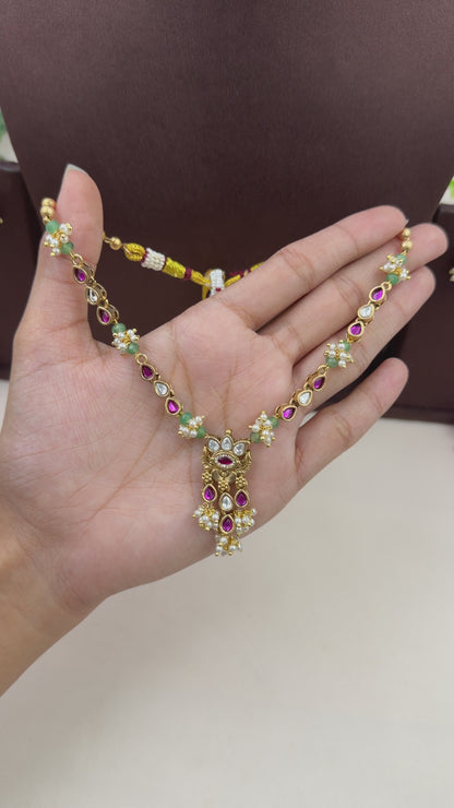 Kajal Heritage Delicate Necklace Set