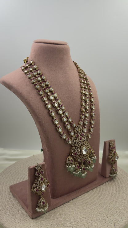 Jasmin Premium Victorian Long Necklace Set