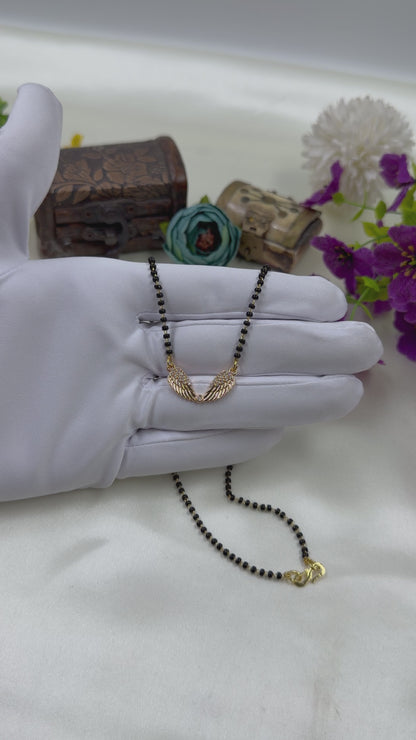 Angel Wings Rose Gold Mangalsutra