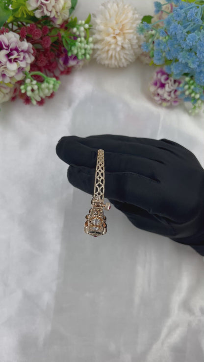 Alpha Minakari Moissanite Kundan Bracelet