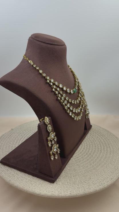 Isha Victorian Ad Necklace Set