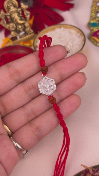 Auspicious Swastik Rakhi