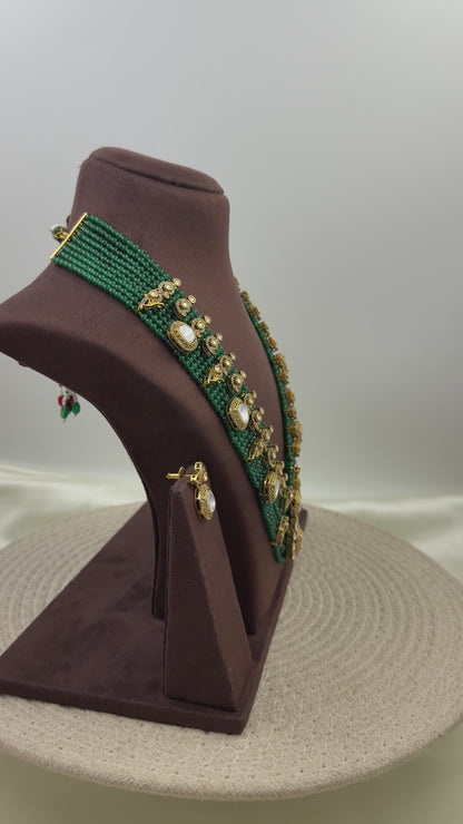 Bhargavi Victorian Long Necklace Set