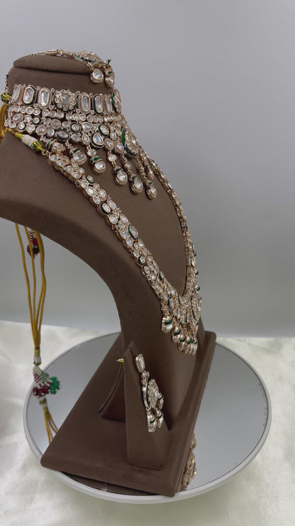Rosina Combo Moissanite Kundan Necklace