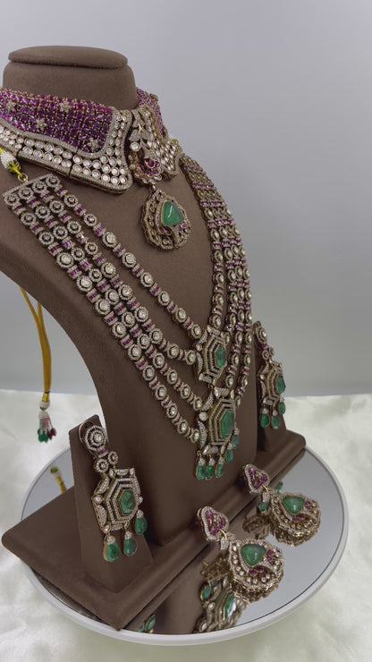 Nayab Real Moissanite Kundan Necklace