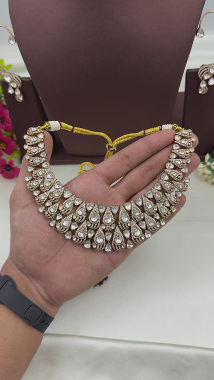 Shruti Premium Jaipuri Kundan Necklace Set