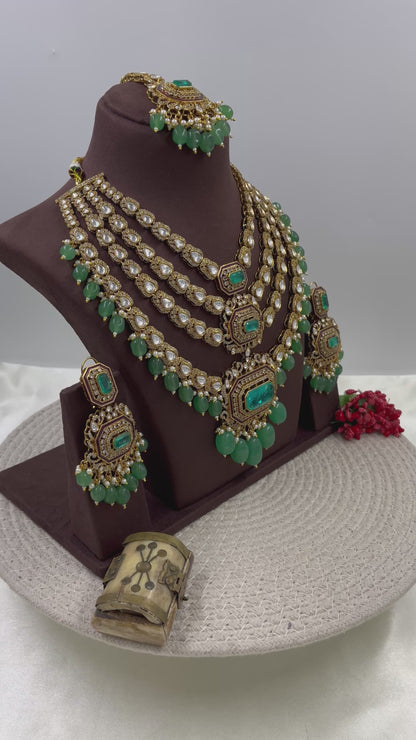 Nisha Semi Long Necklace Set