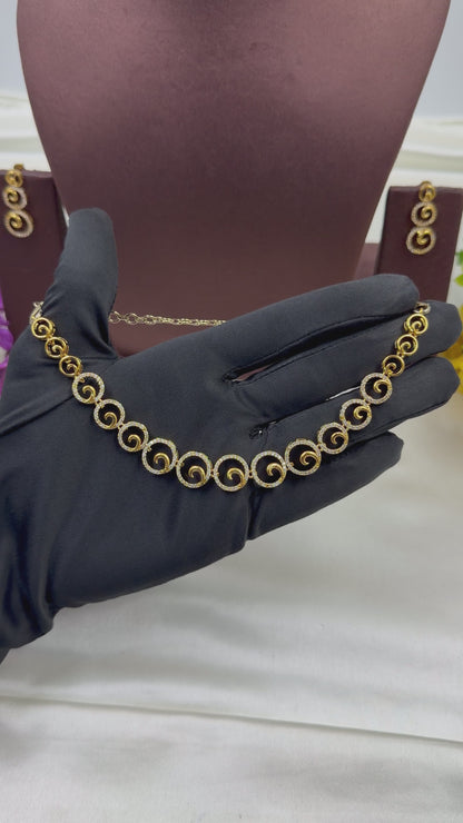 Sakshi Traditional Delicate Necklace