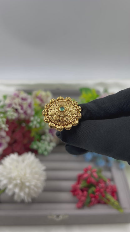 Ritu Heritage Finger Ring (Adjustable)