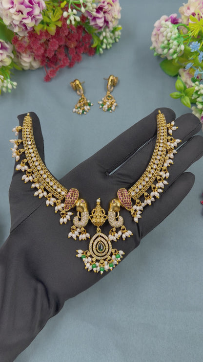 Smita Traditional Temple Hasli Necklace