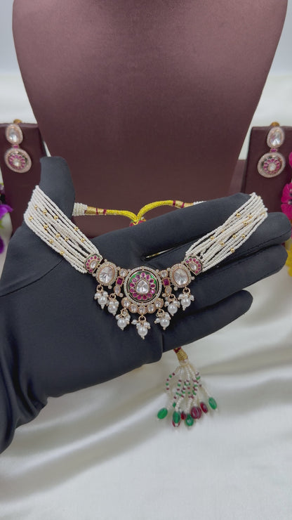 Saina Moissanite Choker Necklace