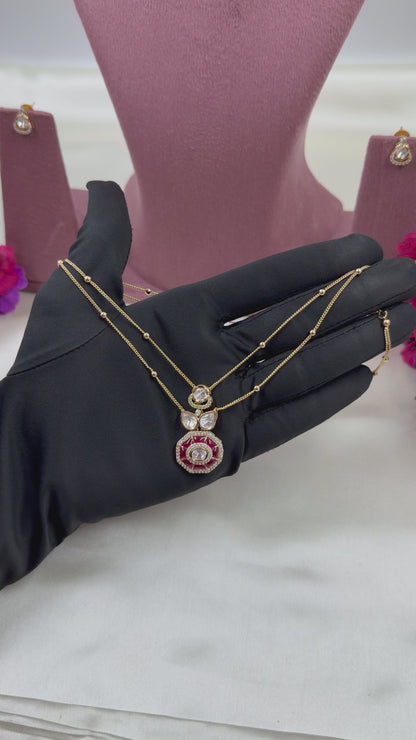 Ponam Moissanite Chain Pendant