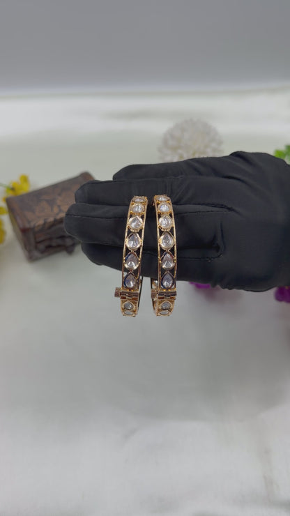 Devina Moissanite Bangles (Openable)