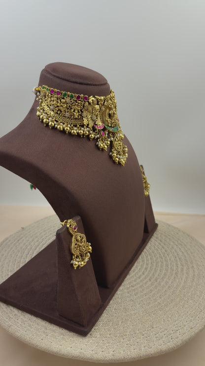 Krishna Leela Traditional Choker Necklace Set